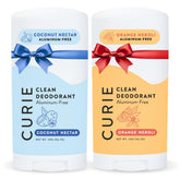Curie deodorant orange neroli coconut nectar stick for all-day odor protection.