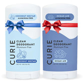 Curie natural deodorant for women coconut nectar scent image highlighting daily freshness