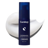 Curology Gel Face Moisturizer bottle on a clean surface, lightweight hydration for all skin types.