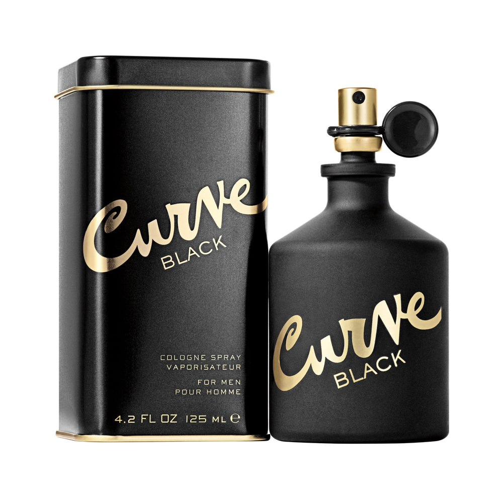 Curve Black bottle front view for everyday confidence and style.