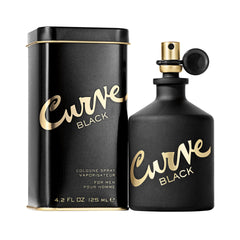 Curve Black bottle front view for everyday confidence and style.