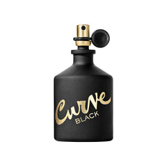 Curve Black bottle on dresser evoking everyday elegance.