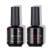 CurvLife bottle no-wipe top coat demonstrates durable glossy nails.