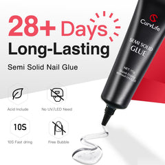 CurvLife semi-solid glue close-up texture showing thick gel for precise gap-filling