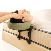 Cxgros under-mattress support base provides stable bed-based massage foundation.