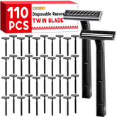 CXYARY 110-pcs twin blade disposable razors, bulk-packaged for daily use.