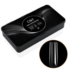Cycullinyt 250pcs sculpted xxlong square soft gel tips for full cover extensions.
