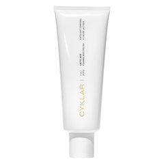 CYKLAR Cyklar lactic acid foaming body polish bottle with fragrance-free, gentle exfoliation.