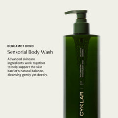 CYKLAR Sensorial Body Wash bottle top for easy daily dispense