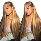 Cypha Ombre lace-front wig in straight 30-inch length for long, full styling, everyday wear.
