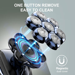 Cyruzi head shaver ergonomic-grip design offers comfortable control during shaving sessions