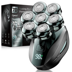 Cyruzi head shaver with magnetic removable head for easy cleaning