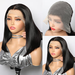CYSDRH bob wig 13x6 HD lace front with natural hairline for seamless daily wear.