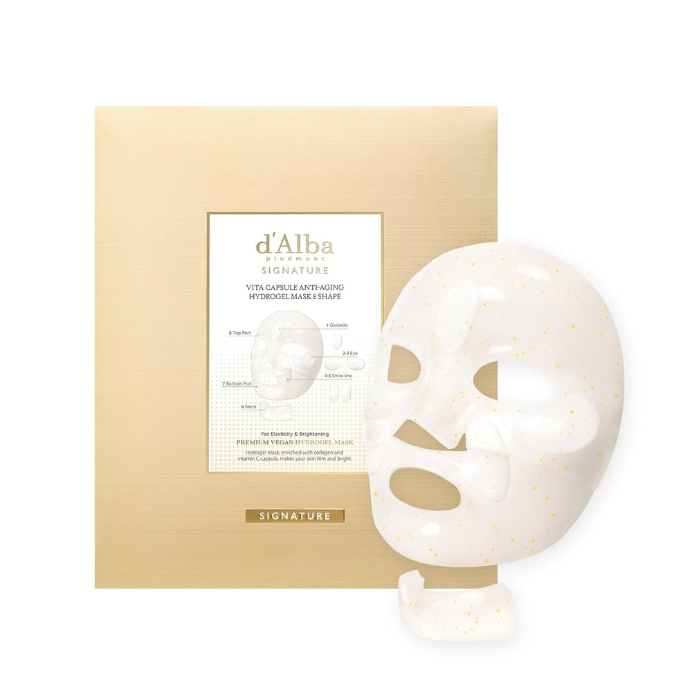 d'alba Piedmont Signature Vita Capsule Hydrogel Mask box for a convenient at-home skincare routine