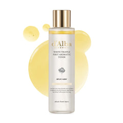 d'alba Piedmont truffle toner bottle demonstrates gentle skin hydration.