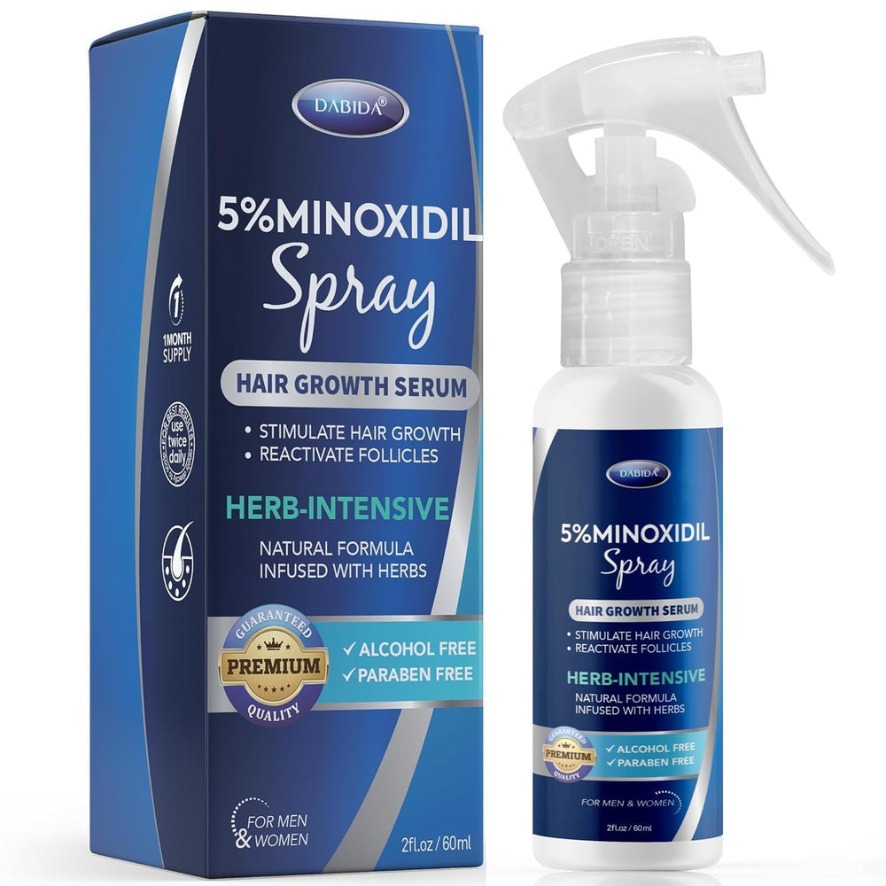 DABIDA Minoxidil spray bottle supports fuller-looking hair with daily use.
