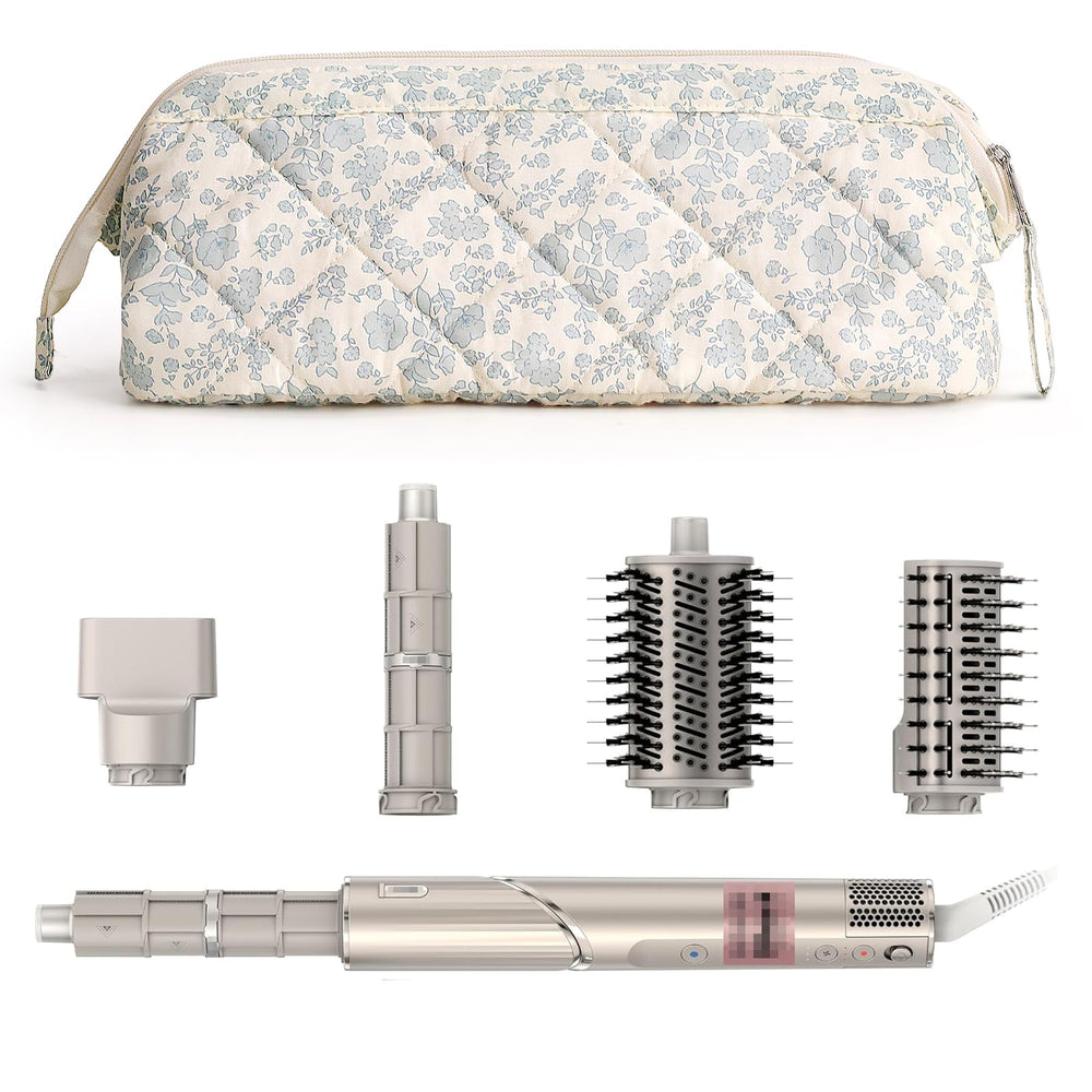 dadop Shark Flex Style travel case with blue floral front view protects tools while traveling.