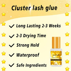 DAHPURE cluster lash glue drying time features quick 2-3 second tack