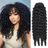 Daikemei Burmese curly bundles 16 inch close-up of soft virgin hair fibers for full head look