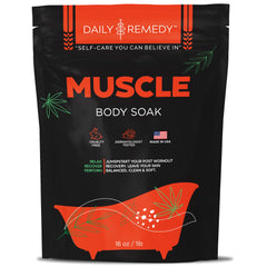 Daily Remedy Body Soak bottle pour for a relaxing bath