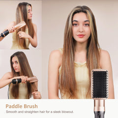 DAILYLIFE Hair Dryer Brush in use delivers salon-like blowouts at home