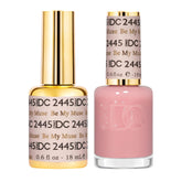 DAISY DND Be My Muse 2445 close-up shows sheer pink for everyday nails