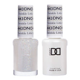 Daisy DND Twinkle Little Star gel polish bottle with glitter finish for long-lasting luxe nails.