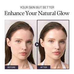 d'alba Piedmont Waterfull sunscreen applied on face with glow
