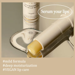 d'alba Piedmont lip balm application shows smooth glide and non-sticky feel