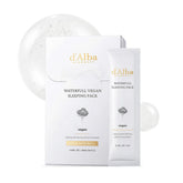 d'alba Piedmont white truffle waterfull overnight mask jar glistening hydration overnight