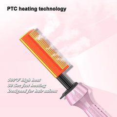 DAN Technology Dan 500F hot comb temperature control dial in use