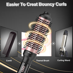 DAN Technology Dual-PTC heaters deliver fast heat for quicker styling.