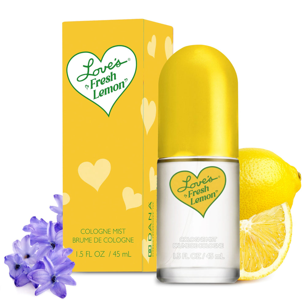 Dana Love's Fresh Lemon bottle-top highlights bright citrus for daily freshness