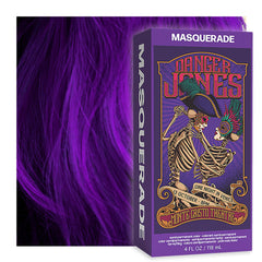 Danger Jones Masquerade Purple bottle close-up for vibrant color option