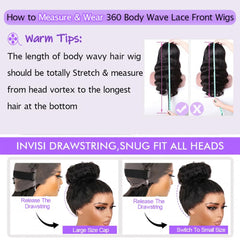 Daparo glueless 360 drawstring wig allows easy fit and all-day comfort.
