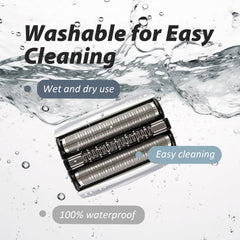 Darohz 70S Series 7 hypoallergenic foil—reduces irritation during shaving.