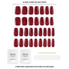 Dashing Diva Glaze Ruby Red Apple being cured under LED in 45 seconds.