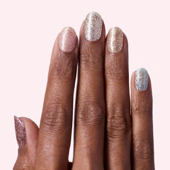 Dashing Diva Gloss Nail Strips application process shows quick mess free gel look