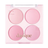 Dasique Blending Mood Cheek 08 Blueberry Sorbet front view shows four blendable shades for natural warmth.