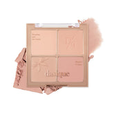 Dasique Blending Mood Cheek #10 Muted Nuts palette swatches for natural autumn flush.