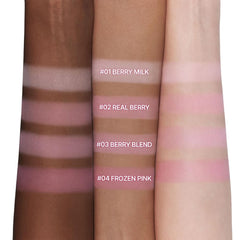 Dasique Blending Mood Cheek Berry Smoothie application brush guides seamless blending of berry hues.