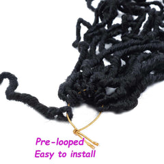 Datuoda crochet hair 1B color 30inch vibrant shade