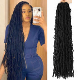 Datuoda soft locs 30inch pack7 closeup shows full head volume