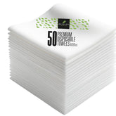 DAVELEN disposable large towels 50-count pack on display for spa use