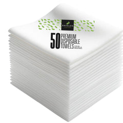 DAVELEN disposable large towels 50-count pack on display for spa use