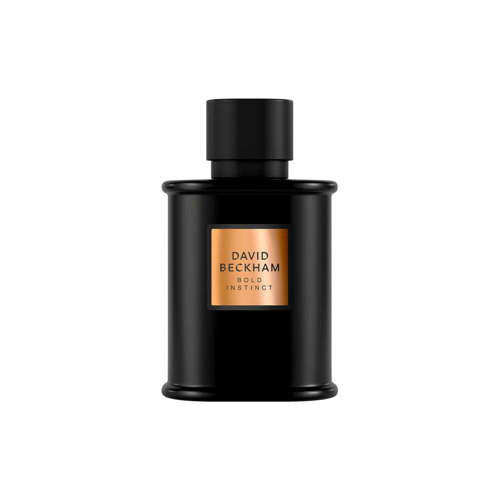David Beckham Bold Instinct bottle front view showing bold masculine design for everyday wear