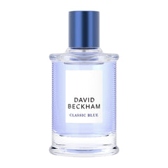 David Beckham Classic Blue bottle front view for everyday fresh fragrance.