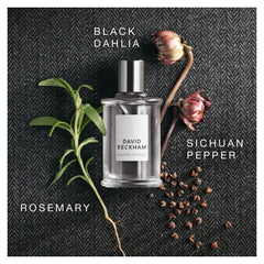 David Beckham Classic Homme cap close-up showcases smoky warm-spice character.