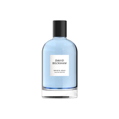 David Beckham Infinite Aqua bottle front view showing refreshing citrus for daily wear