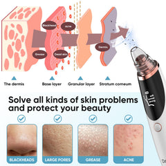 Daweir blackhead remover nose spot targets stubborn blackheads with safe, gentle suction